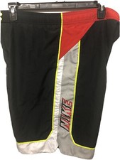 NIKE Mens Board Shorts Swim Trunks mesh lining RN37763 Size Large Multi Color