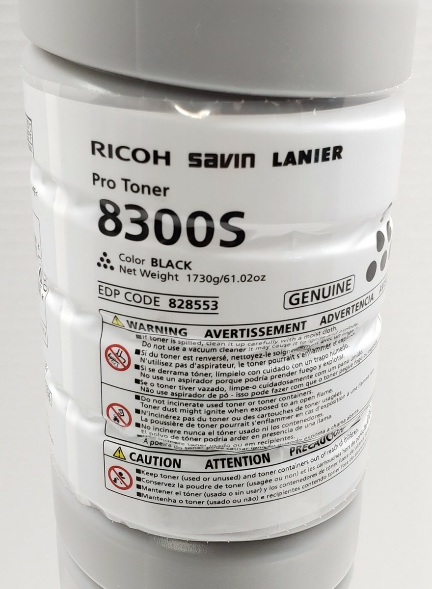 Ricoh Pro 8300S 828553 BLACK Genuine Toner Cartridge OEM 8310S