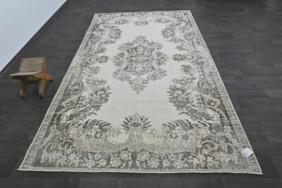Oushak Türkisch Vintage Teppich 6x10 Kelim Rug Anatolisch Handarbeit Boho Dek...