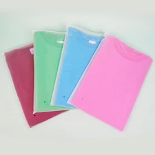 Frosted Zipper Plastic Bags for Clothes, 100 Pcs 10x13 Inch Reclosable Zip Sl...