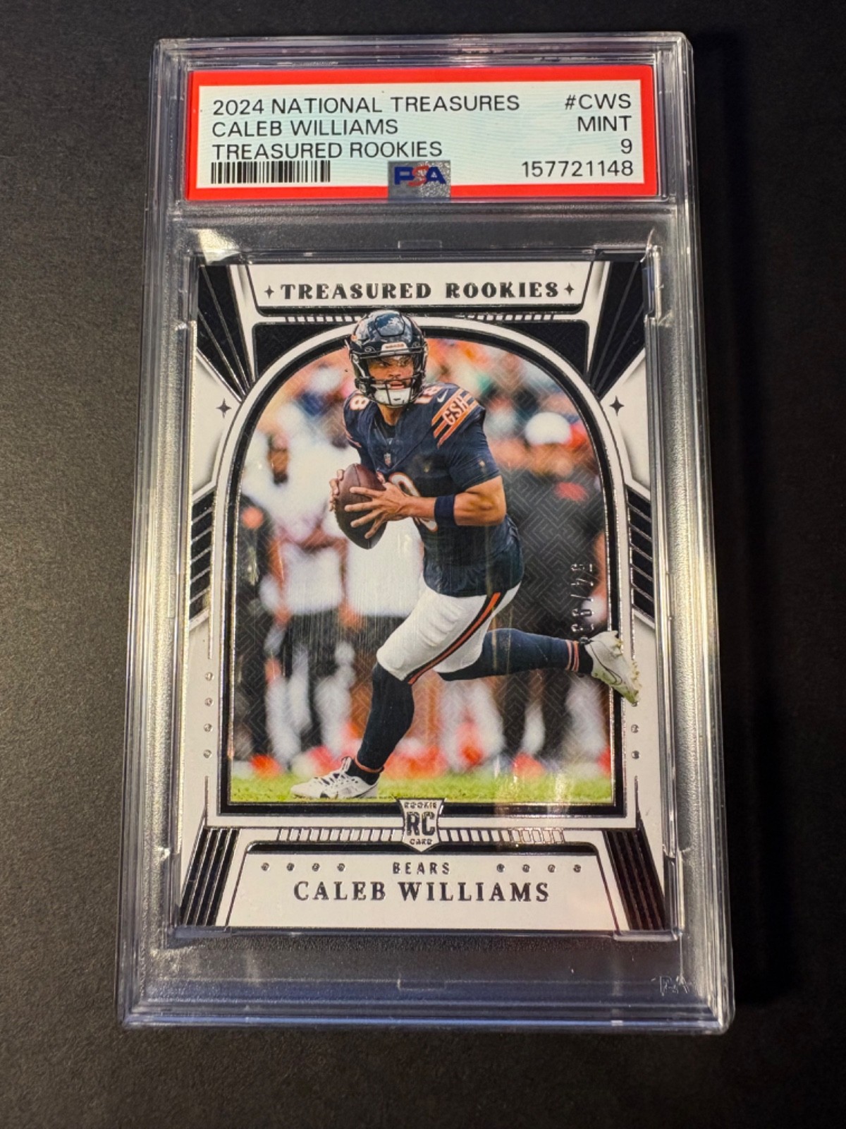 2024 NATIONAL TREASURES TREASURED ROOKIES #CWS CALEB WILLIAMS 54/99 PSA 9