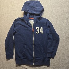 Carters Kids Boys Full Zip Navy Hoodie With  34 Size 10/12