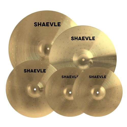 Cymbal Pack Alloy Cymbals Drum Cymbal Set 14"/16"/18"/20" 5 Pieces Cymbals for - Picture 2 of 8