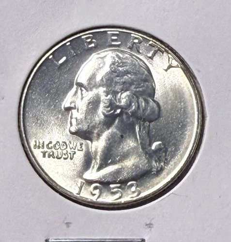 1953 washington quarter- nice uncirculated coin