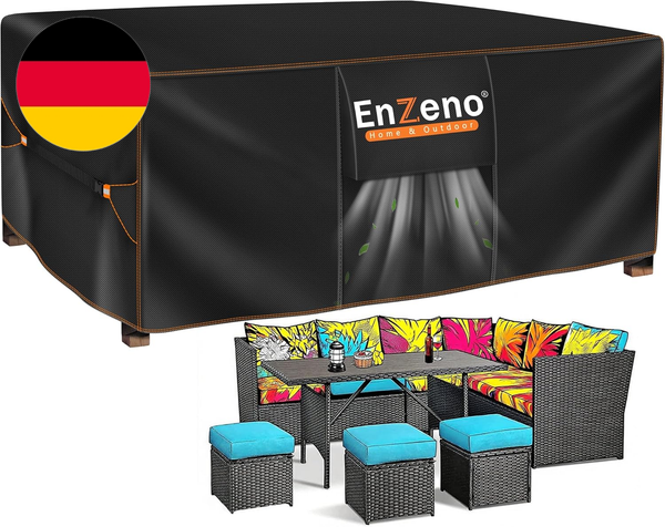 Enzeno Abdeckung FüR GartenmöBel,242X182X100Cm,Wasserdicht LoungemöBel Abdeckung-image