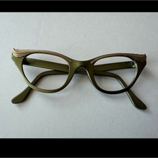 1950s Cat Eye Green Eyeglasses Plastic Frame Women Without Prescription Everyday