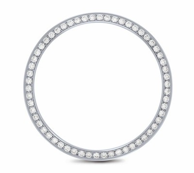 36MM .95CT BEAD SET NATURAL DIAMOND BEZEL FOR STAINLESS ROLEX DATEJUST WATCH
