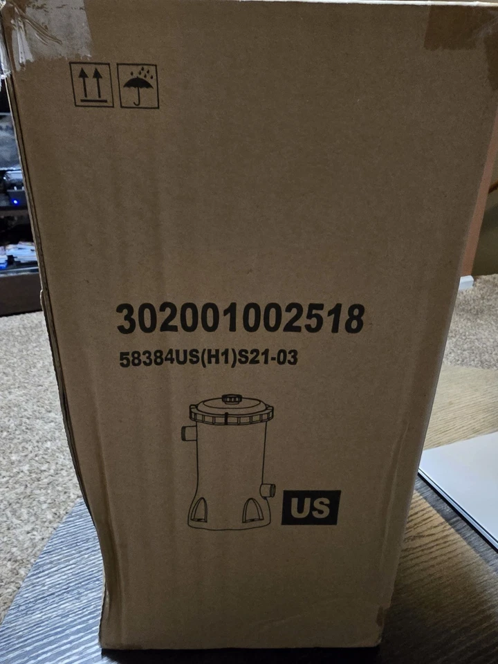 Above Ground Swimming Pool Water Filter Pump Cartridge with Automatic Shut Off T - Image 3 of 3