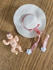 VTG Barbie Tutti BABY DOLL & HAT For #3352 Walkin My Dolly Accessories 1960s
