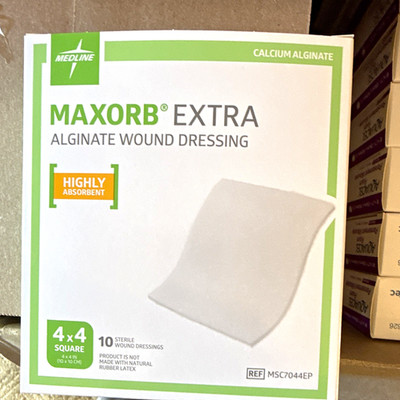 Medline Maxorb Extra Calcium Alginate Wound Dressing 4x4 MSC7044EP