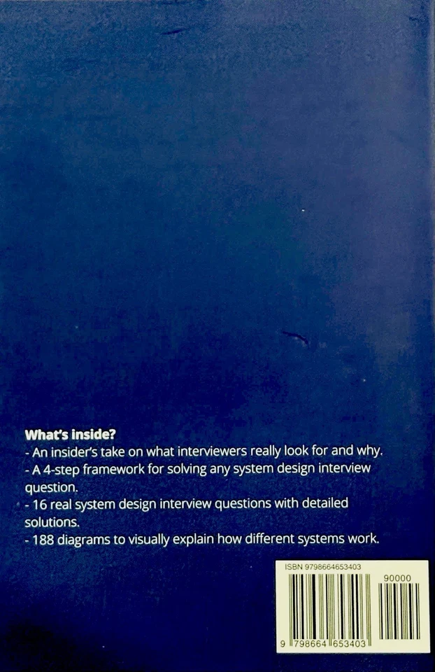 Brand New Book - System Design Interview V-1 An Insider's Guide, Paperback - Image 2 of 2
