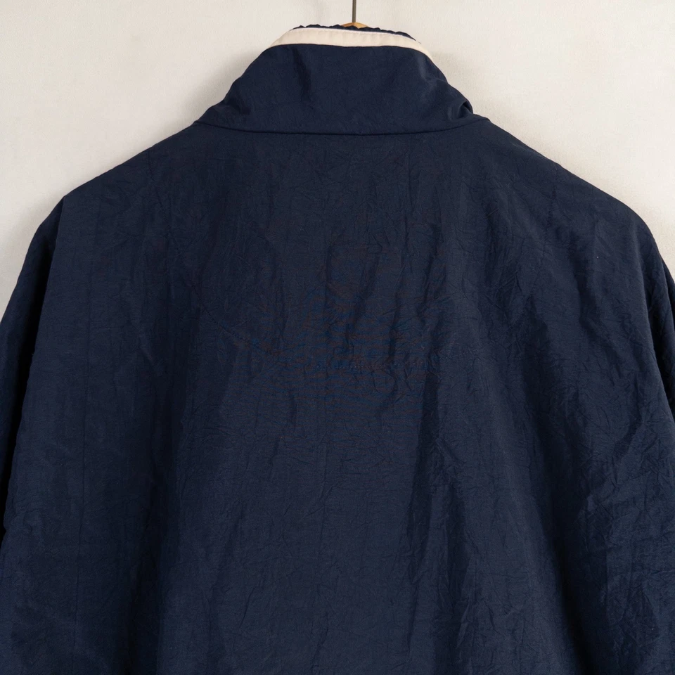 REPP TECH Jacket Mens 3XT Navy Red White Color Block Track Jacket Zip Up Sporty - Image 4 of 4