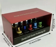 Dental Implant Drill Guide & Positioning Kit Bur With Surgery Pins Expander