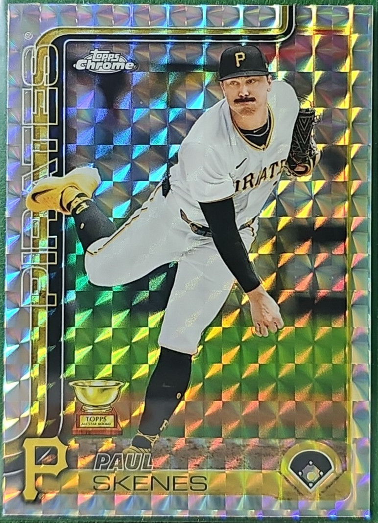 2025 Topps Chrome Paul Skenes Geometric Refractor Pirates #300