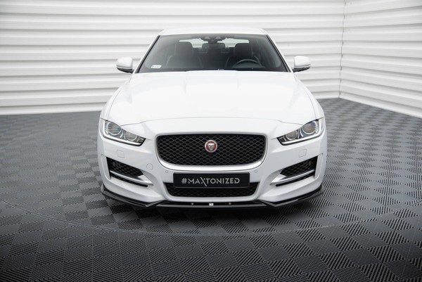 Maxton Design Frontlippe V.2 Passend FüR Jaguar Xe R-Sport X760 Schwarz Hochglan-image