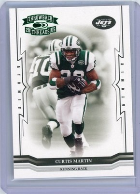 2005 Donruss Throwback Threads Atomic Century Proof Green 113/175 Curtis Martin