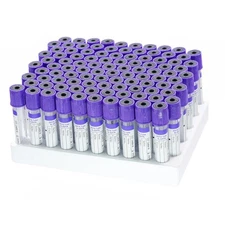 100PCS Vacuum Blood Collection Tubes for Veterinary Lab Supplies Wrap Packaging