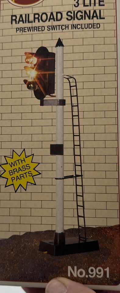 Model Power 990 2-Lite Operating Railroad Signal G-Scale New Old Stock - Image 4 of 4