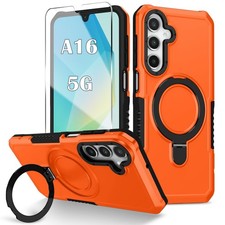 ELECWAY for Samsung Galaxy A16 5G Phone Case 2024 with Screen Orange
