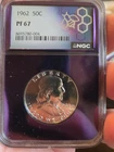 1962 Proof Silver Franklin Half Dollars PCGS PR67 Trader Bea NGC Holder