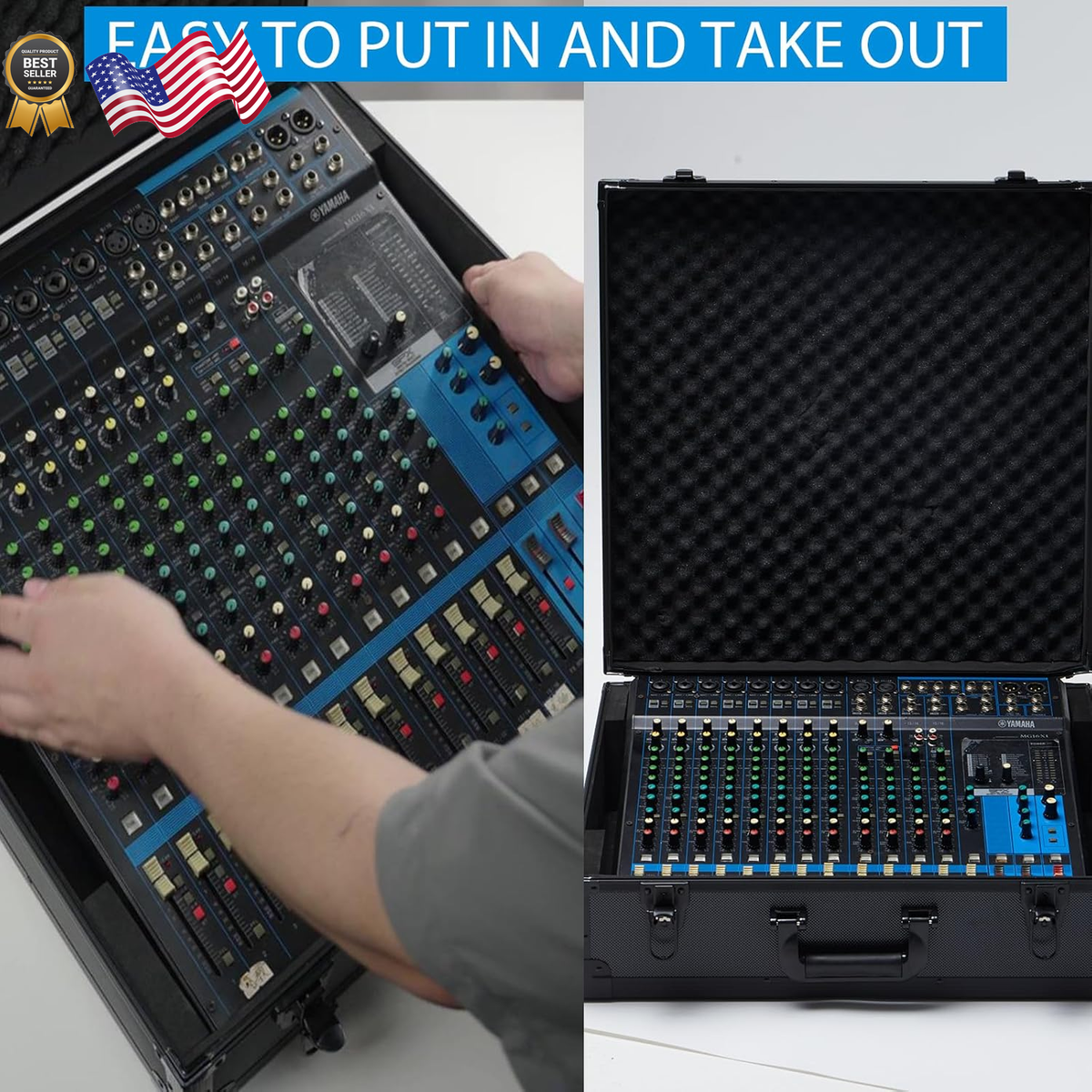 Mixer Case for Yamaha MG16XU/ MG20XU | Protective Hard Shell