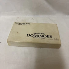 Vtg Puremco Professional Extra Thick Marblelike Dominoes Made In USA