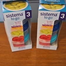 Sistema Mini Bites Round Snack Containers 3 P...