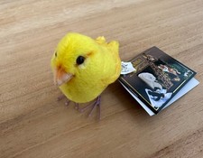 HANSA Yellow Canary Bird Plush Toy BH7643 Stuffed Animal Realistic 3.5in