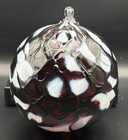 Fellerman & Raabe Hand blown Glass Orbs Ornament  deep garnet, burgundy — photo 1