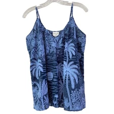 H&M x Desmond Dempsey Tropical Hawaiian Islands 100% Cotton Tropical Tank Top M 