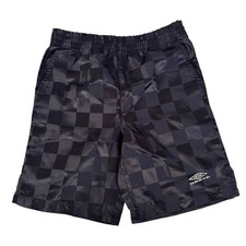 Umbro Black Checkered Shorts Sz S 4 Boys