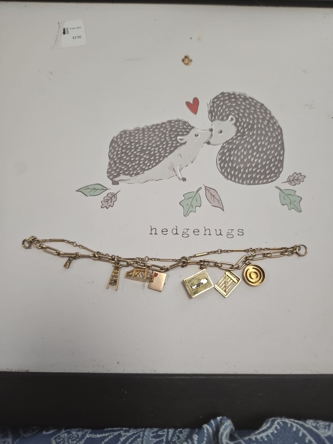 9ct Gold Vintage Charm Bracelet