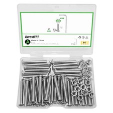 60Pcs M5 x 35mm Button Head Socket Cap Bolts Screws,304 Stainless Steel 18-8,...