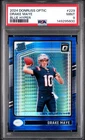 2024 Panini Donruss Optic Drake Maye Blue Hyper Prizm Rated Rookie #229 PSA 9