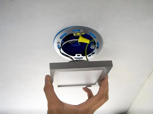 Maxim 57720 Nickel Wafer 4.5" Square Indoor / Outdoor Led Ceiling Light - 3000K - Picture 2 of 6