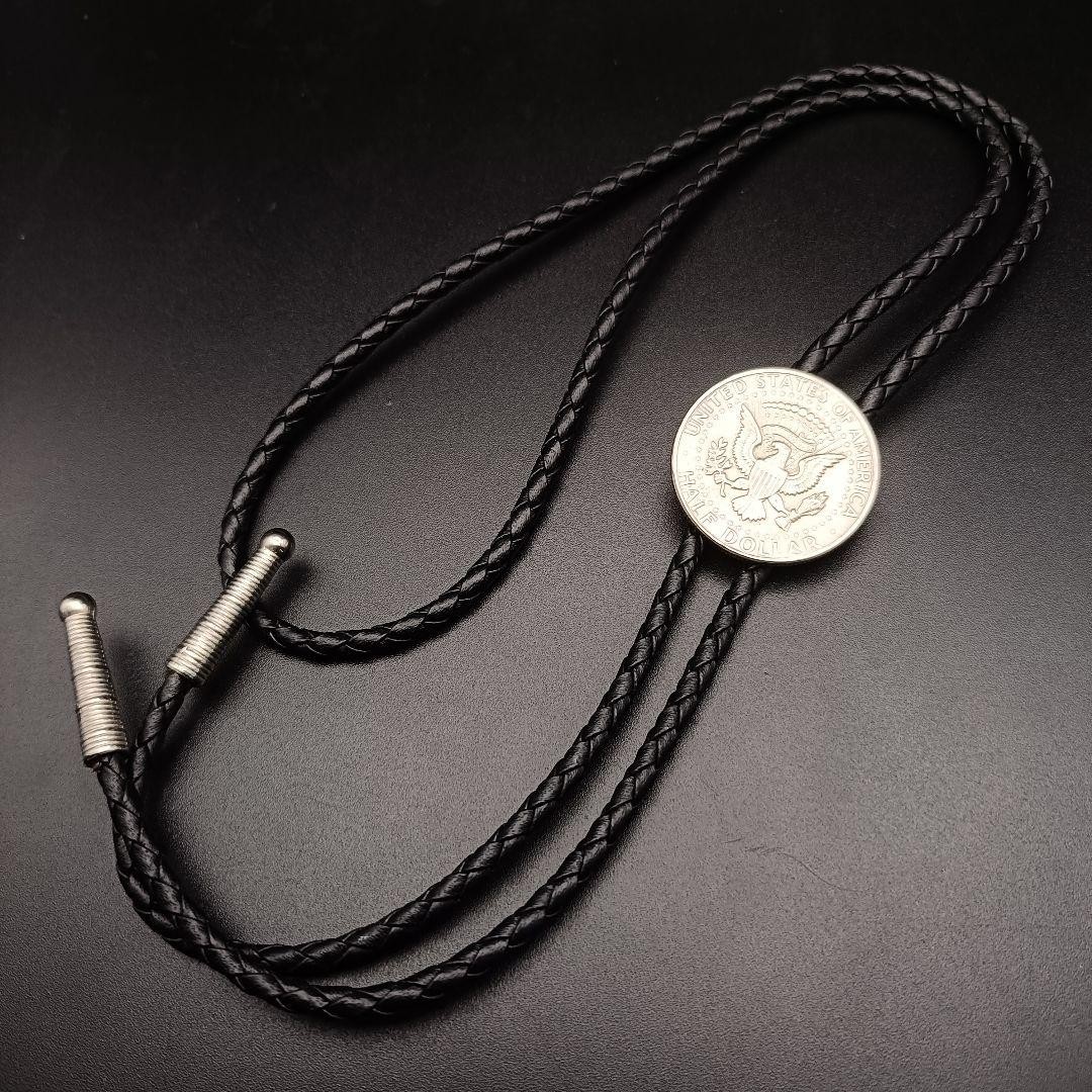 Kennedy Half Dollar Loop Tie Silver Eagle Symbol … - image 7