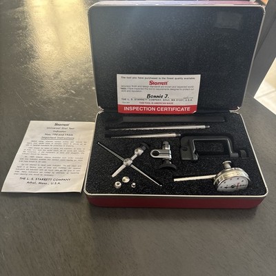 Starrett No.196 Universal Dial Test Indicator With Case USA Machinist Tool