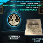 2025 Silver Shield 2024 To Hell With War - RARE WW MEme!  Compare @ $327!