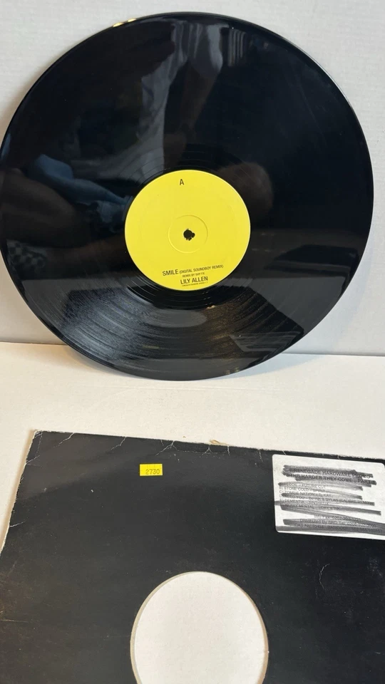 LILY ALLEN- SMILE - RARE 12" SHY FX REMIX DUBMIX 12REGDUX135 -Promo Vinyl - Image 3 of 4