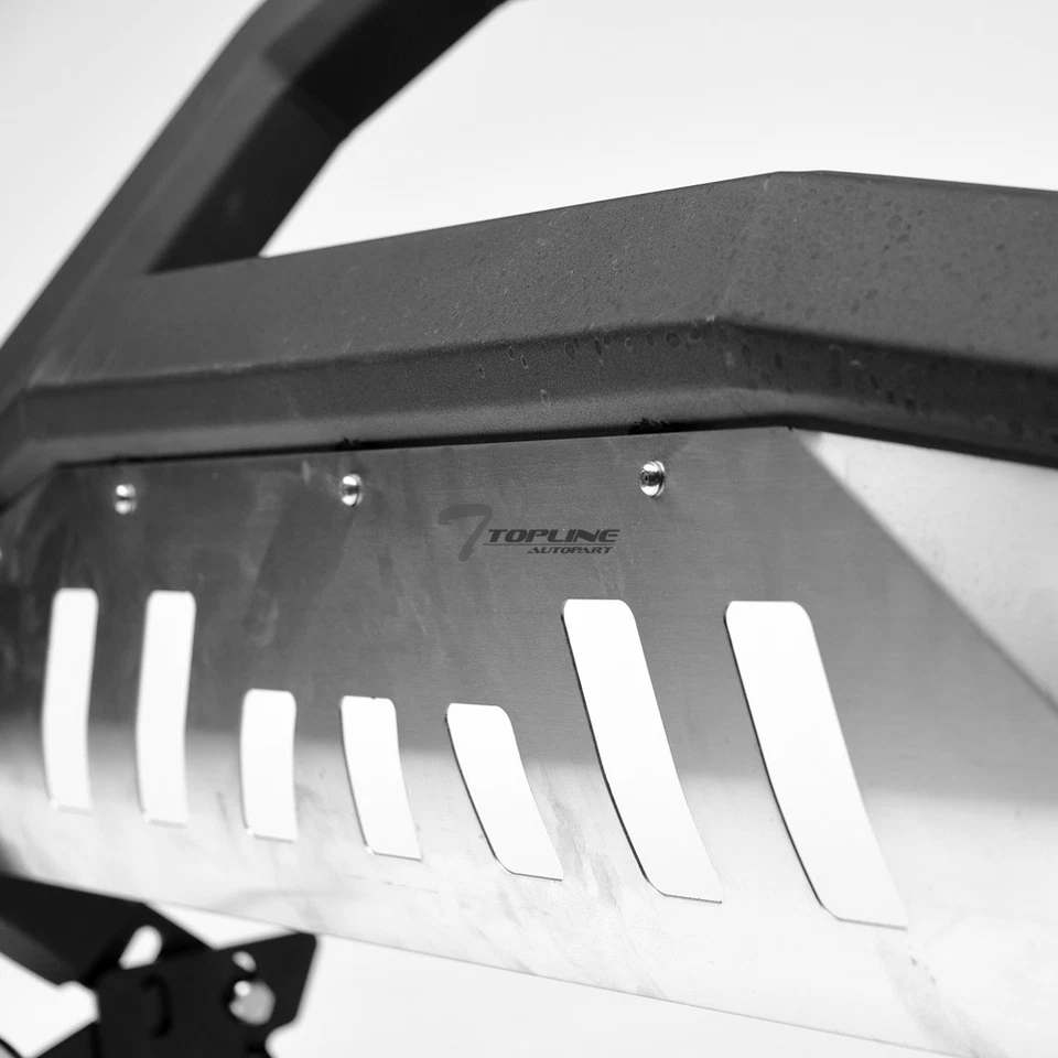 Topline For 2007-2021 Tundra/Sequoia AVT Bull Bar Grille Guard - Matte Blk/Skid - Изображение 3 из 4