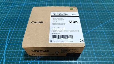 Canon PFI-1300MBK Druckerpatrone (0810C001) Ablauf 08 2026 Matte Schwarz