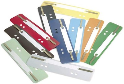 DURABLE Heftstreifen Flexi 34 x 150 mm farbig sortiert mit Metallzunge 250 Stück