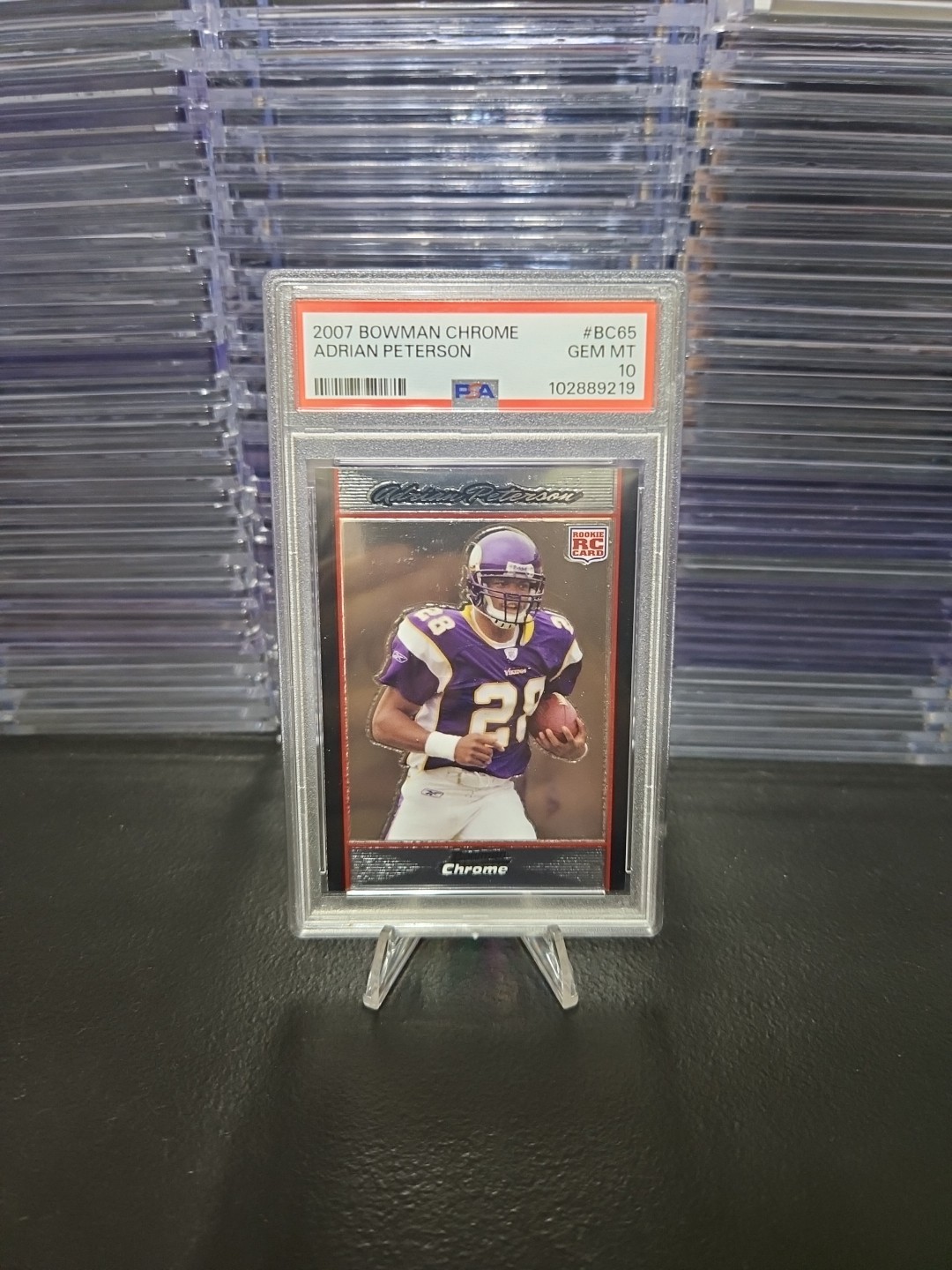 ADRIAN PETERSON 2007 BOWMAN CHROME ROOKIE CARD PSA GEM 10!!!