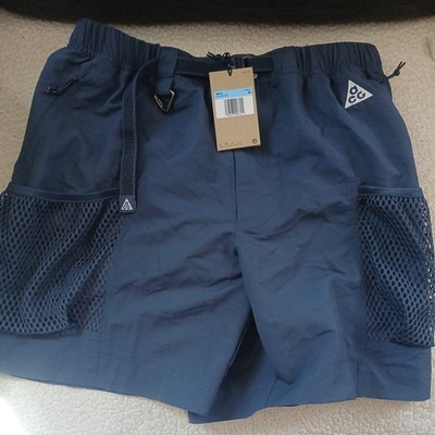 Men's Size Med Nike ACG 'Snowgrass' Cargo Shorts Thunder Blue BNWT DV9405-437