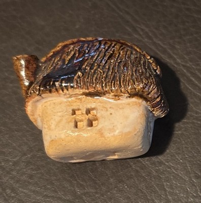 Keramik Ton Miniatur Rehe Landhaus Top Zustand um 1980 