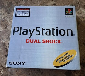 Sony PlayStation Game System PS1 SCPH-7001 Dual Shock Mint Boxed W/ All Inserts