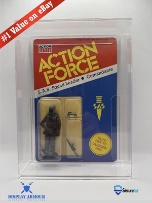 PALITOY Action Force - Premium Acrylic Display Case - Slide Bottom Panel - MOC Protector