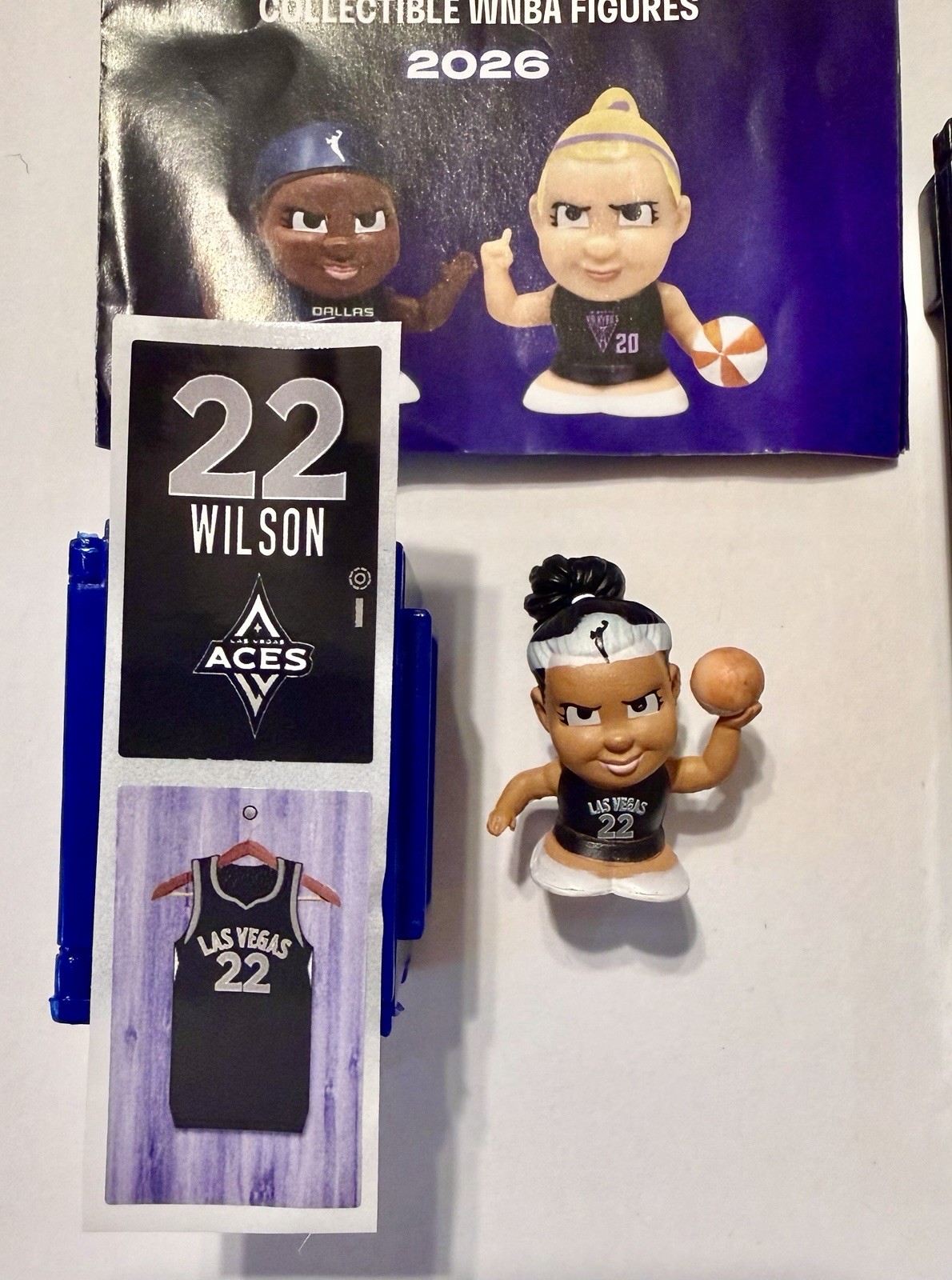 A'ja Wilson #2 2025-26 Panini WNBA Impeccable Silver WNBA Logo Metal Bars