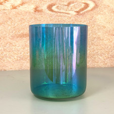 Cosmic Colored Sound Bowl G Throat Chakra Quartz Crystal Singing Bowl 6"