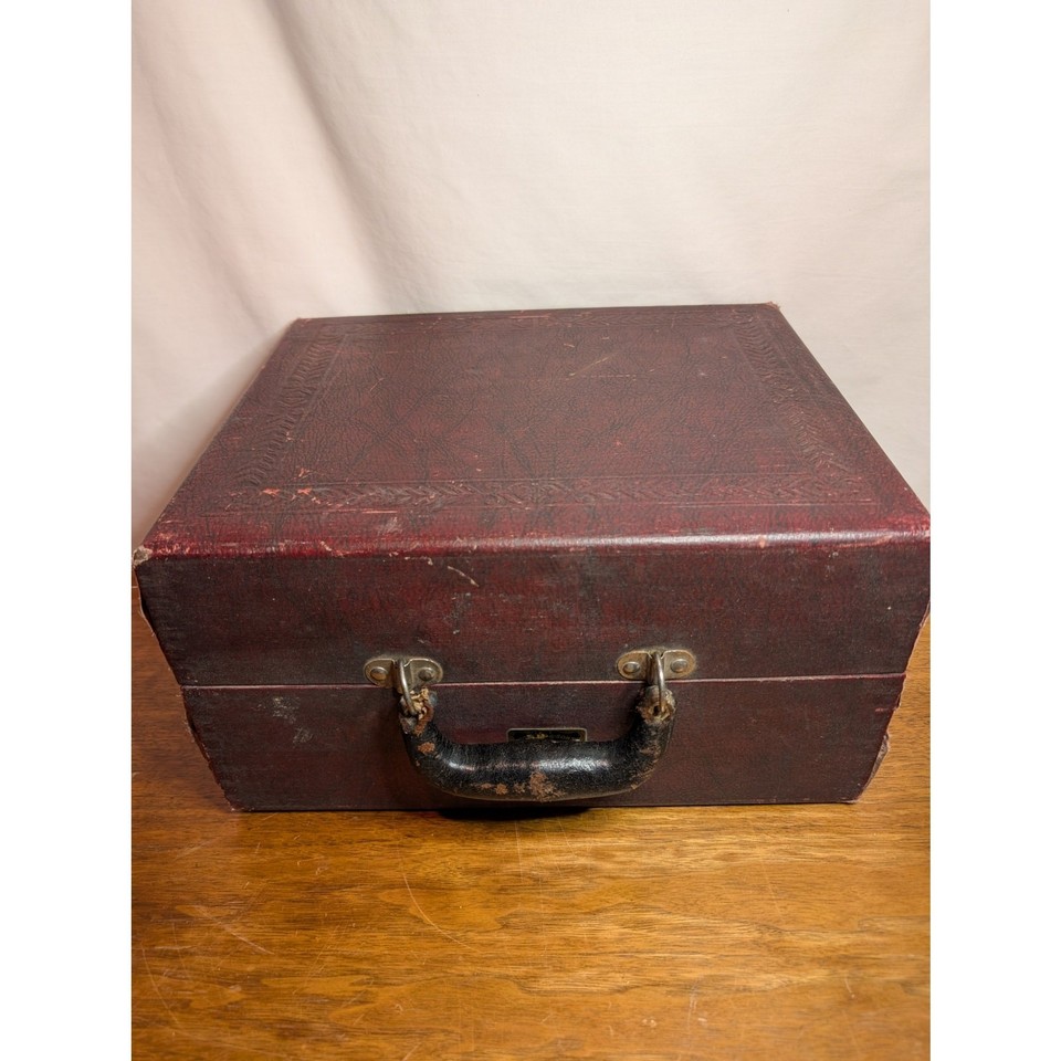 Antique Winship & Sons music box / phonograph cabinet — a named-maker piece old enough to be genuinely antique, whether displayed as furniture or restored to play.